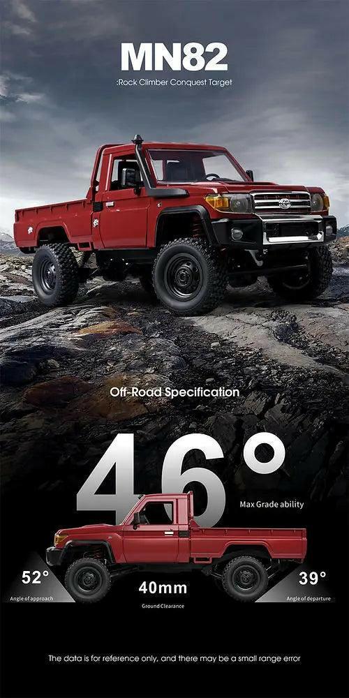 MNRC MN82 RTR 1/12 2.4G 4WD RC Car TOYOTA Land Cruiser LC79 Rock Crawler | India.
