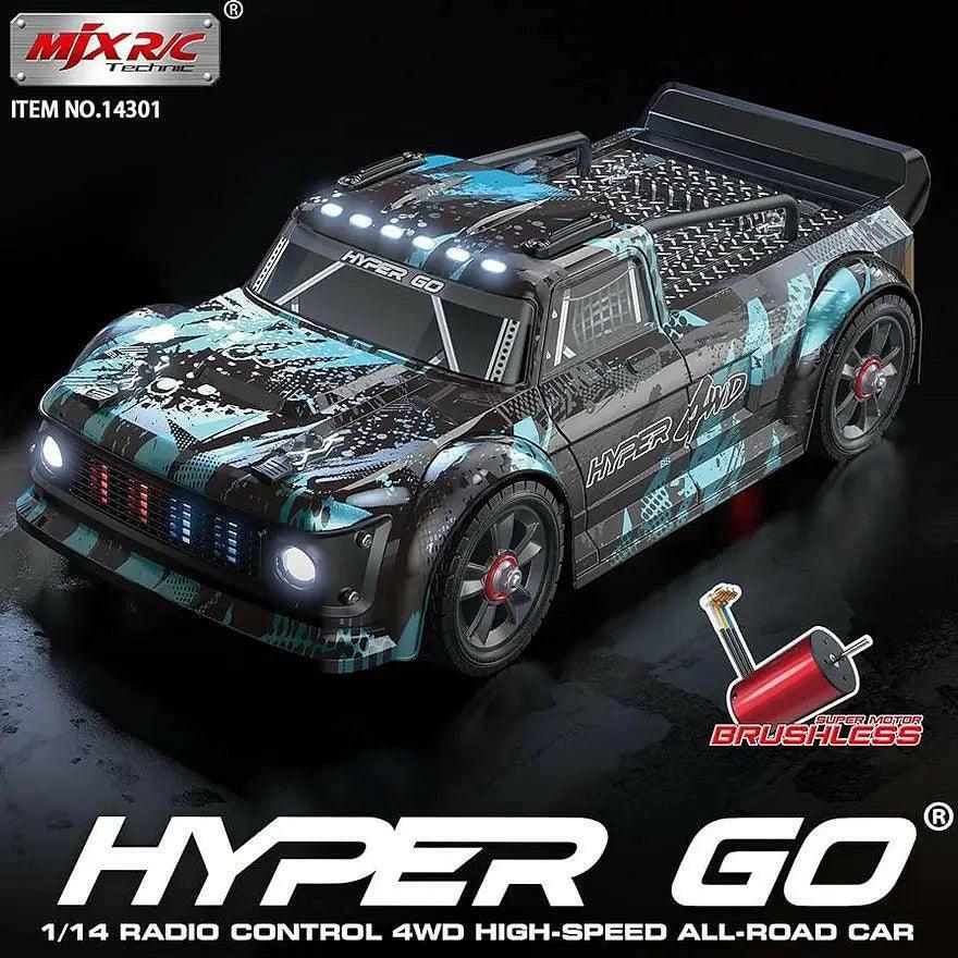 MJX Hyper Go 14301 1/14 Brushless RC(with Gyro) 4WD High Speed Drift Car.