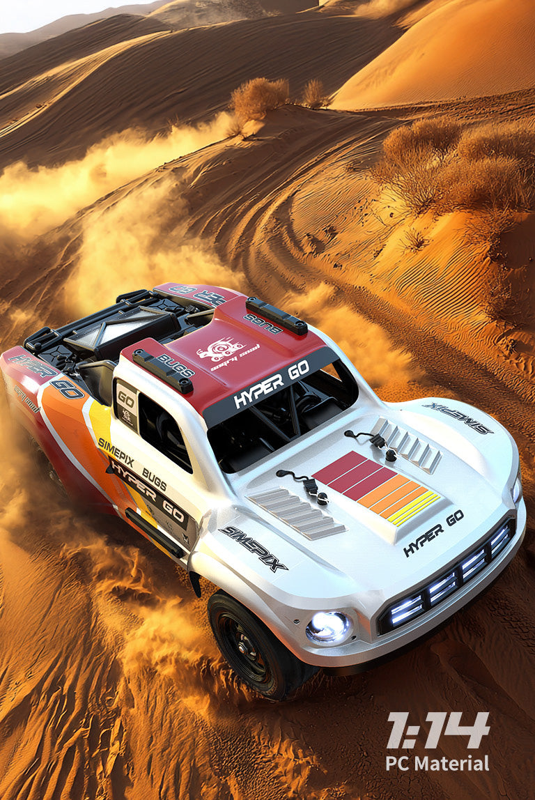 MJX Hyper Go 14211 1/14 Brushless Short Course RC Truck -70km/h, CNC Alloy | India