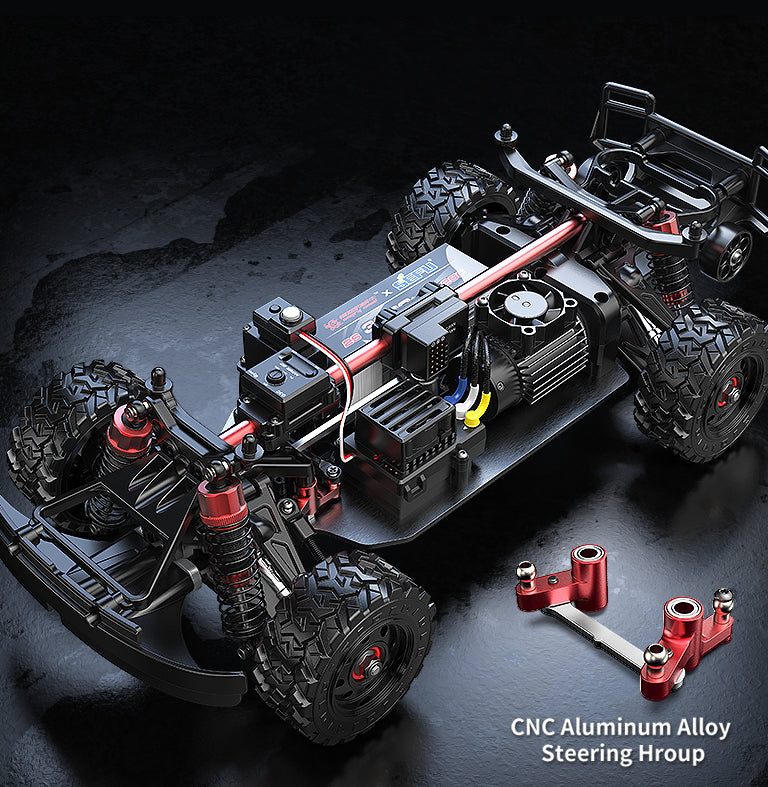 MJX Hyper Go 14211 1/14 Brushless Short Course RC Truck -70km/h, CNC Alloy | India
