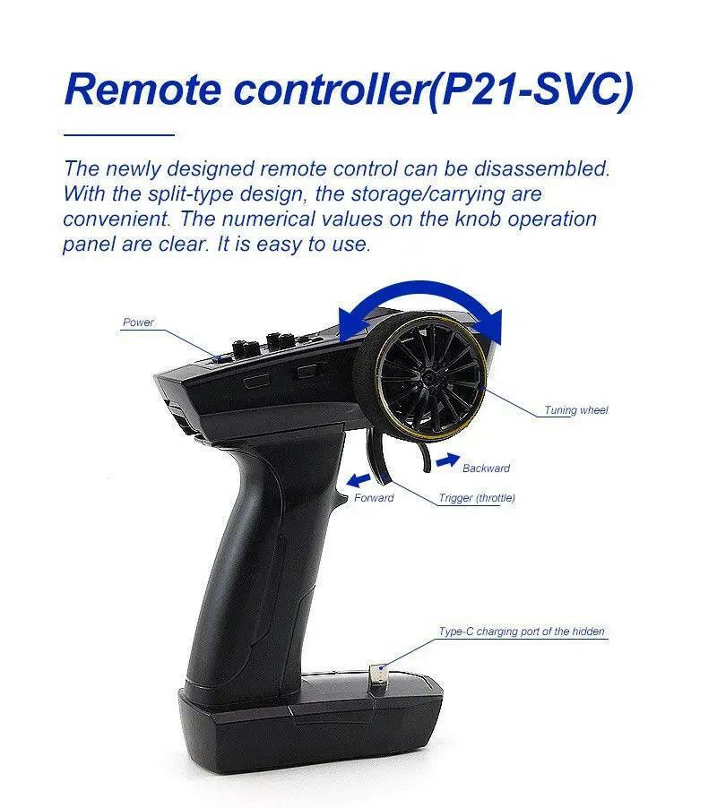 Turbo Racing C64 Desktop Drift Car(With Gyro) 1:76 RTR (Blue/Green) | India.