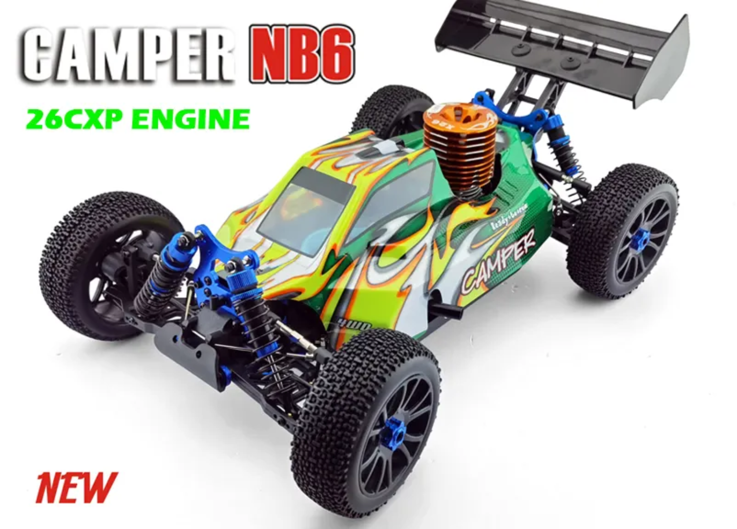 HSP 94970 1/8 2.4G Nitro Powered RC Car 4WD Off-road Remote Control Buggy With 26CXP Engine India