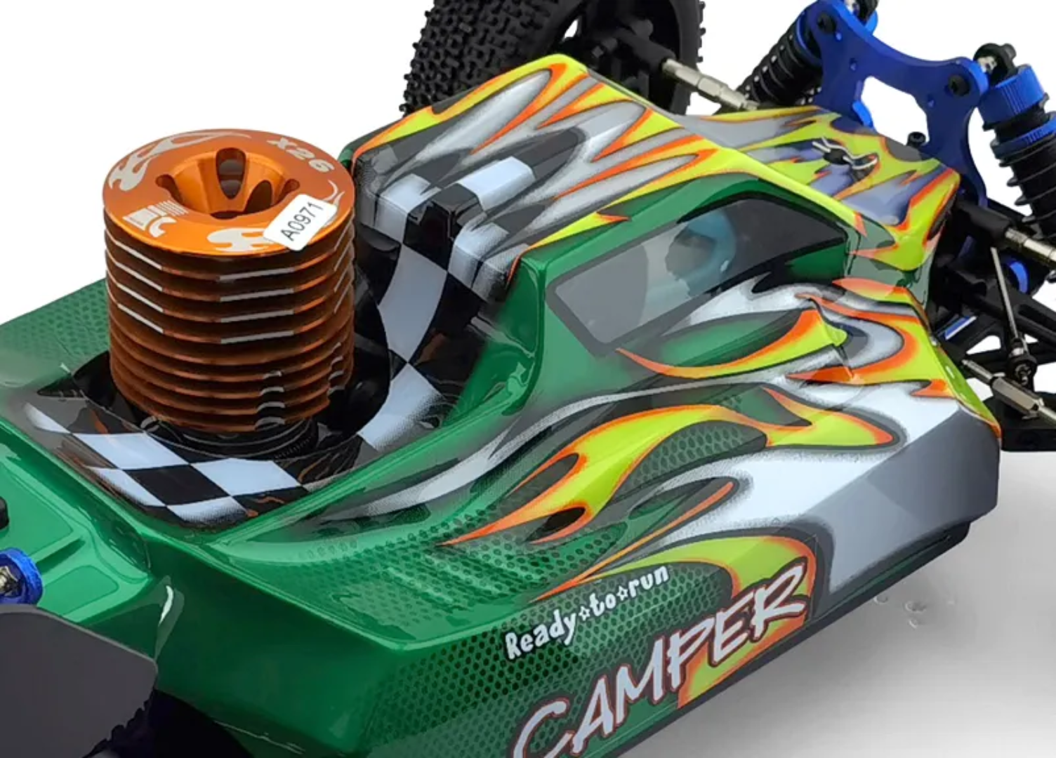 HSP 94970 1/8 2.4G Nitro Powered RC Car 4WD Off-road Remote Control Buggy With 26CXP Engine India